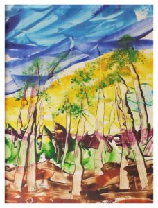 After the Storm, Watercolor on Yupo by Rita Rose and Rae Rose - Size 24in x 18in (November 2016)