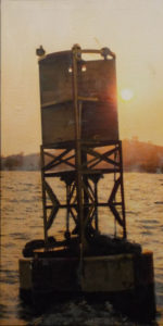 Buoy 1, Photo Encaustic by Sasha Leigh, 40in x 20in (February 2017)