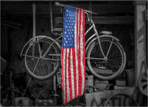 Flagcycle, Photography by David Kennedy - Size 13in x 18in (February 2017)