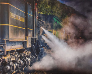 Letting off Steam, Canvas Photo by Mark Monteiro - Size 16in x 20in (February 2017)