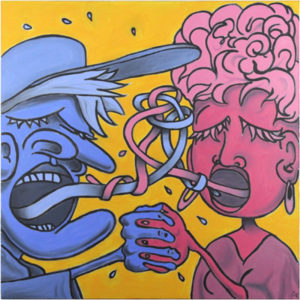 Speaking in Tongues, Oil on Canvas by Daniel B. Green - Size 24in x 24in (April 2017)