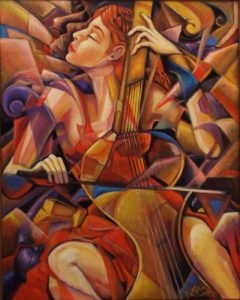 The Beauty of Music, Oil by Darrell F. Scott - Size 30in x 20in (March 2017)