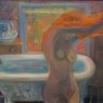 After the Bath, Oil on Canvas by Joan Limbrick, Size 16in x 20in (June 2016)