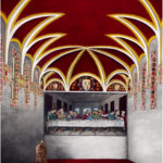 Grace at Santa Maria Delle Grazie, Oil on Canvas by George Werbacher, Size 40in x 30in (June 2017)