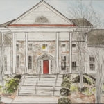 Idlewild Clubhouse, Mixed Media by Stacy Gaglio, Size 18in x 22in (June 2017)