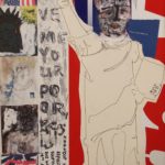 Liberty, Collage, Paint, Photocopy by Paula Rose, Size 36in x 24in (June 2016)
