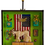 Still Life, Decor Picasso Art Box, Mixed Media Construction by John Nichols, Size 10in x 10in x 3in (June 2016)