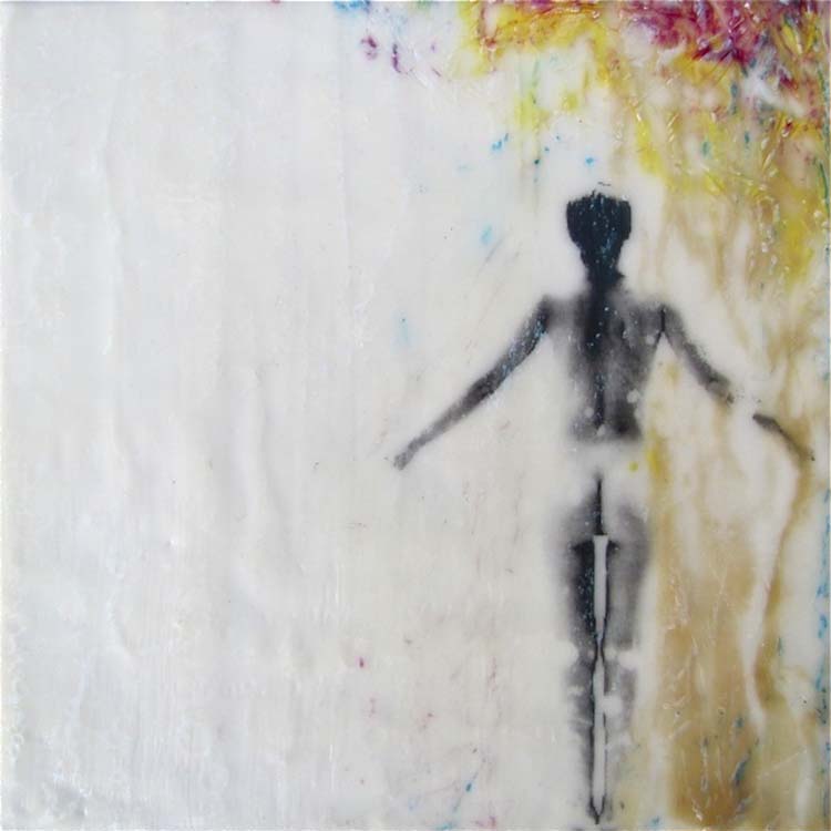 HONORABLE METNION: Appartion, Encaustic oil and photo transfer by Susan Skrzycki (February 2012)