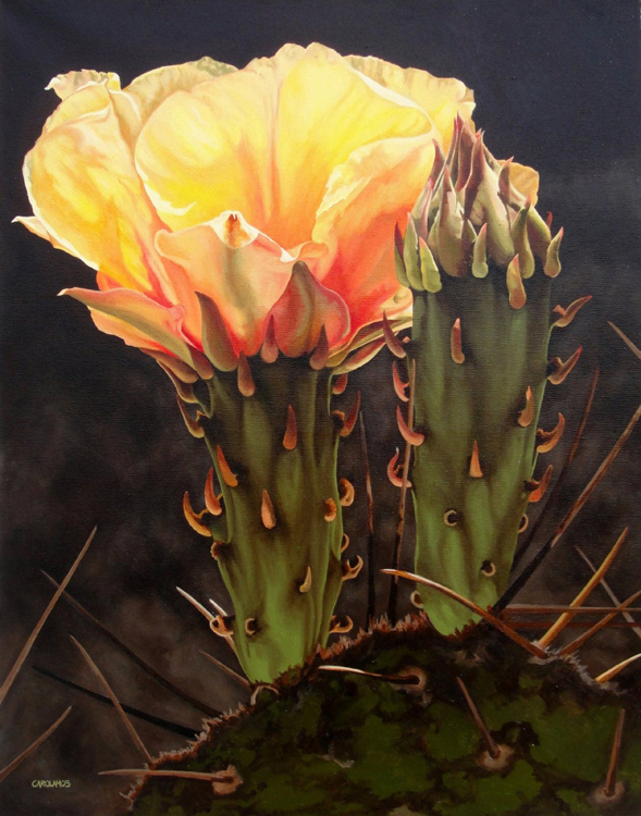 FIRST PLACE: Golden Glow, Oil and Alkyd by Carol Amos (November 2012)