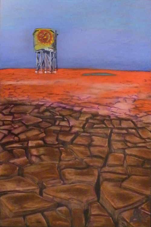 HONORABLE MENTION: Mirage, Sennelier Oil Pastel by Guerin Wolf (October 2012)