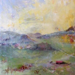 Open Meadow, Oil on Aluminum by Jane T Woodworth (March 2012)