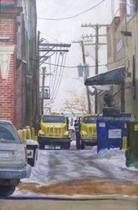 Eastern Market Alley, Watercolor by Keith P. Beale (October 2012)