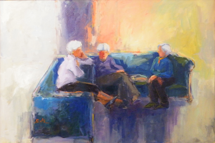 HONORABLE MENTION: Ladies Waiting, Oil by Nancy Bowen Brittle (September 2012)