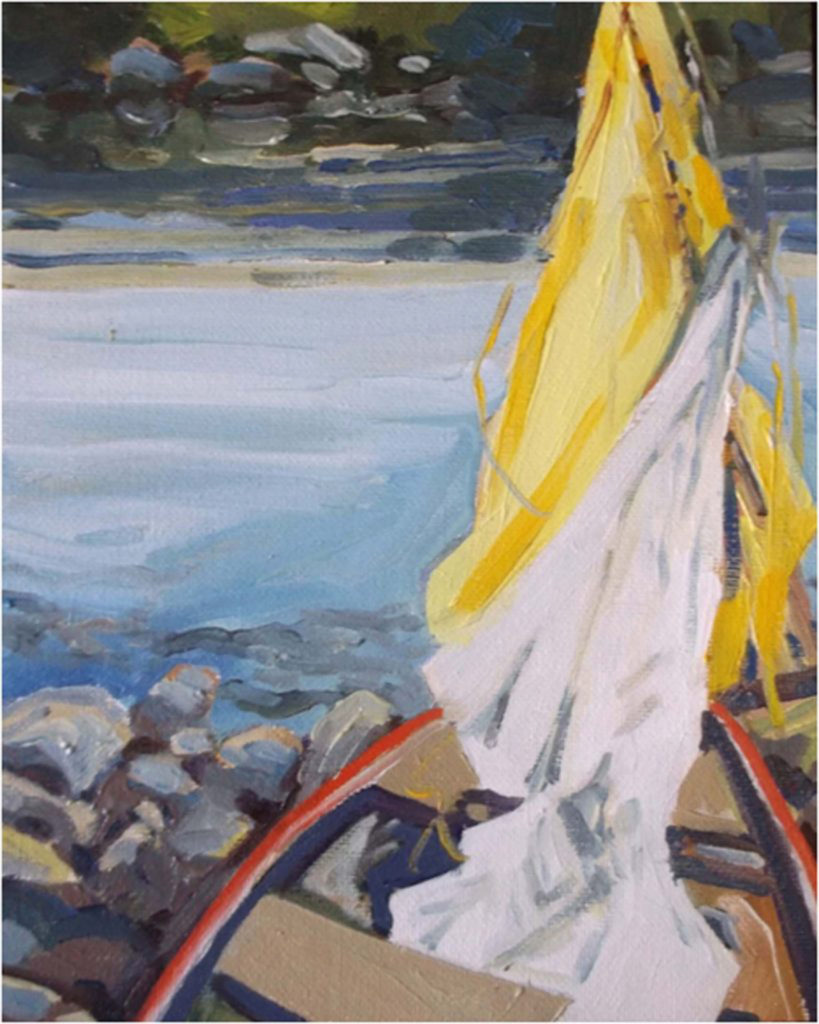 Sail No.3, Oil by Marcia Chaves (June-Sept 2017, CBTC)