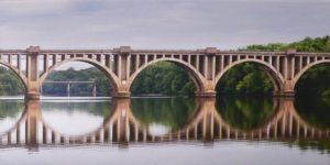 Train Bridge, Photoon Canvas by Stephen Collins (October 2012)