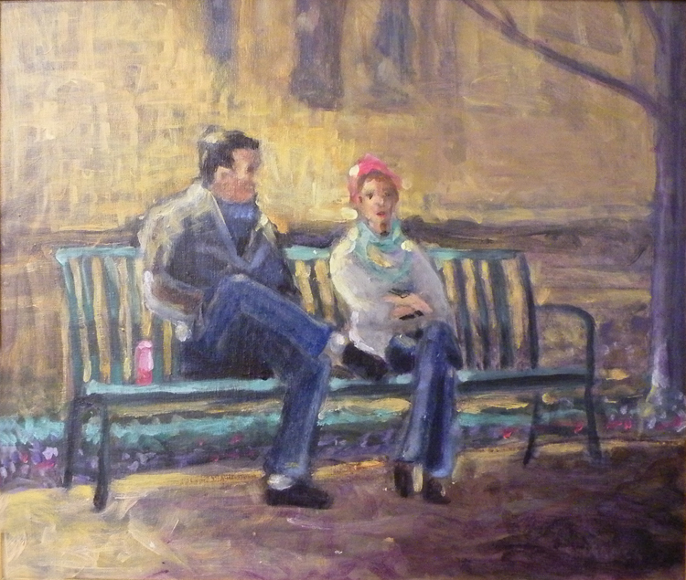 HONORABLE MENTION: Its All About Her, Acrylic on Panel by Tom Smagala (April 2012)