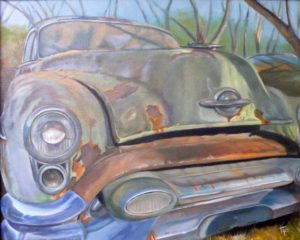 HONORABLE MENTION: 53 Olds, Oil by Toy Fowler (June 2012)