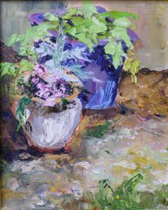 Summer Planters, Oil on Canvas by Christina Smith (December 2012)