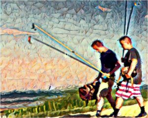 Sunday Fishing, Manipulated Photography by Dorian Hamilton, Size 8in x 10in, $125 (August 2017)