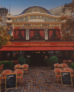 Cafe Levant, Bordeaux, Metallic Photograph, Ltd.Ed. by Deborah D. Herndon, Size 20in x 16in, Framed 30in x 24in x 1.5in, Price $189 (September 2017)
