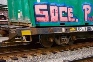 Train Graffiti, Photo by Taylor Cullar, 8in x 12in, $60 (Dec. 2017-Jan.2018)
