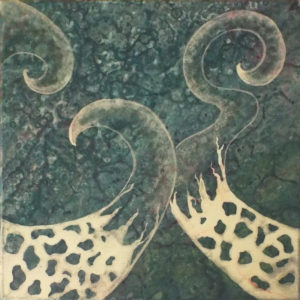 Octoswirl, Acrylic by Sheri Hovey, 12in x 12in, $30 (April 2018)