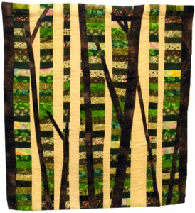 Out of the Woods, Quilted Wall Hanging by Cynthia Siira, 29in x 26.5in (May 2013)
