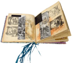 The Drawing Book, Altered Book by Kathleen Willingham, 7.5x8 (February 2013)