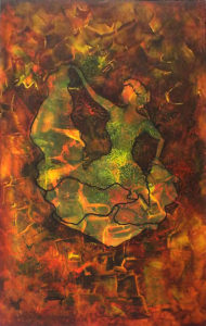 Flamenco, Acrylic by Bev Bley, 20.5in x 13in, $300 (May 2018)