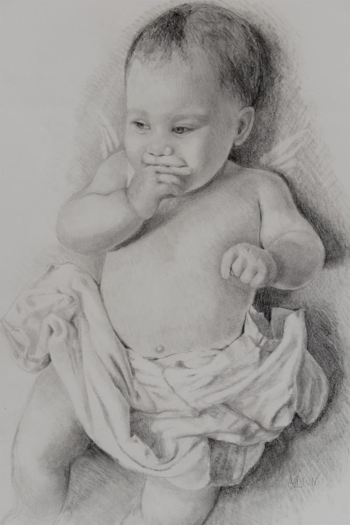 Angel Baby, work by Christine Dixon (MG: June 2018)