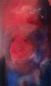 Nebula, Acrylic by Barbara Taylor Hall, 22in x 13in, $400 (July 2018)