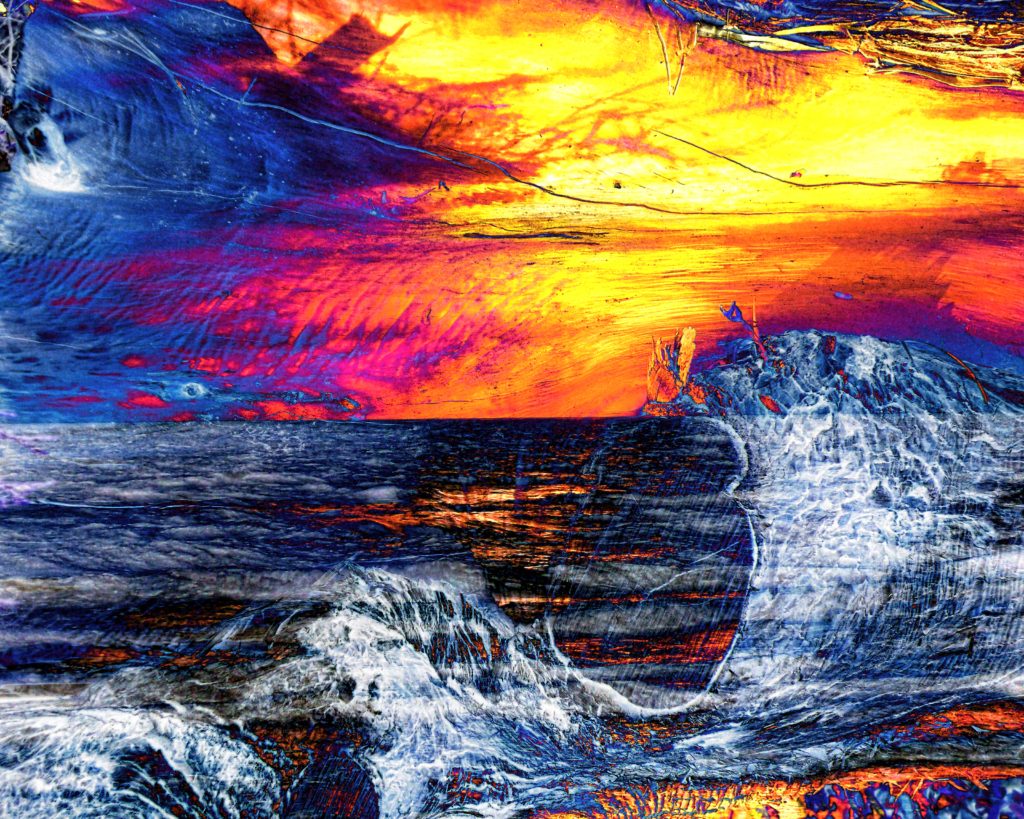 SECOND PLACE: The Wave, Digital Creation-Archival Print by Carolyn R. Beever, 16in x 20in, $125 (July 2018)