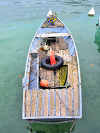 Old Boat Annecy, a metallic photograph by Deborah Herndon (MG: March 2013)