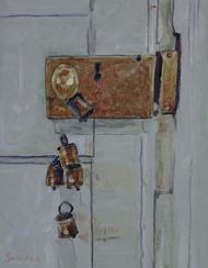 Gallery Door Knob, a painting by Tom Smagala (MG: May 2013)