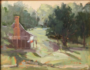Out At Apple Ridge, Oil on Canvas by Nancy Brittle, 11in x 14in, $525 (August 2018)