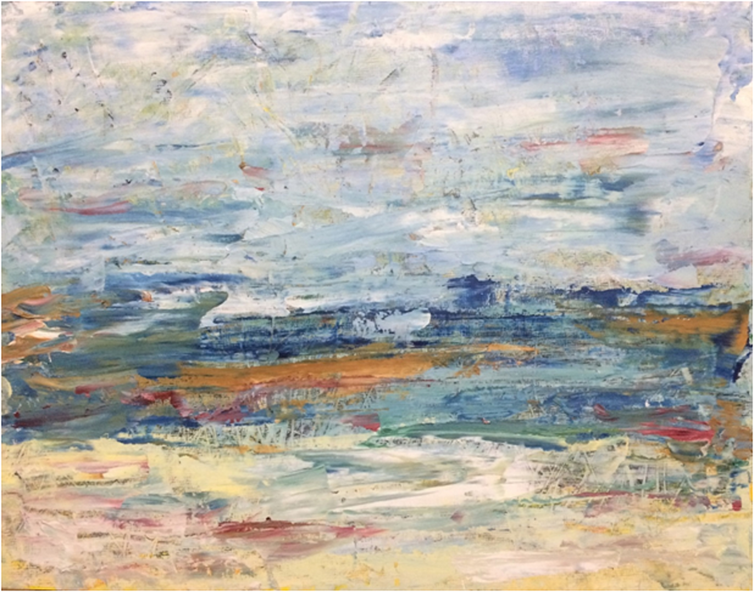 River View, Oil and Cold Wax by Elizabeth Shumate, 11in x 14in, $165 ...