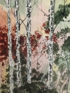 Compliment of Trees Study by Kathleen Mullins (CBTC: October 2018)