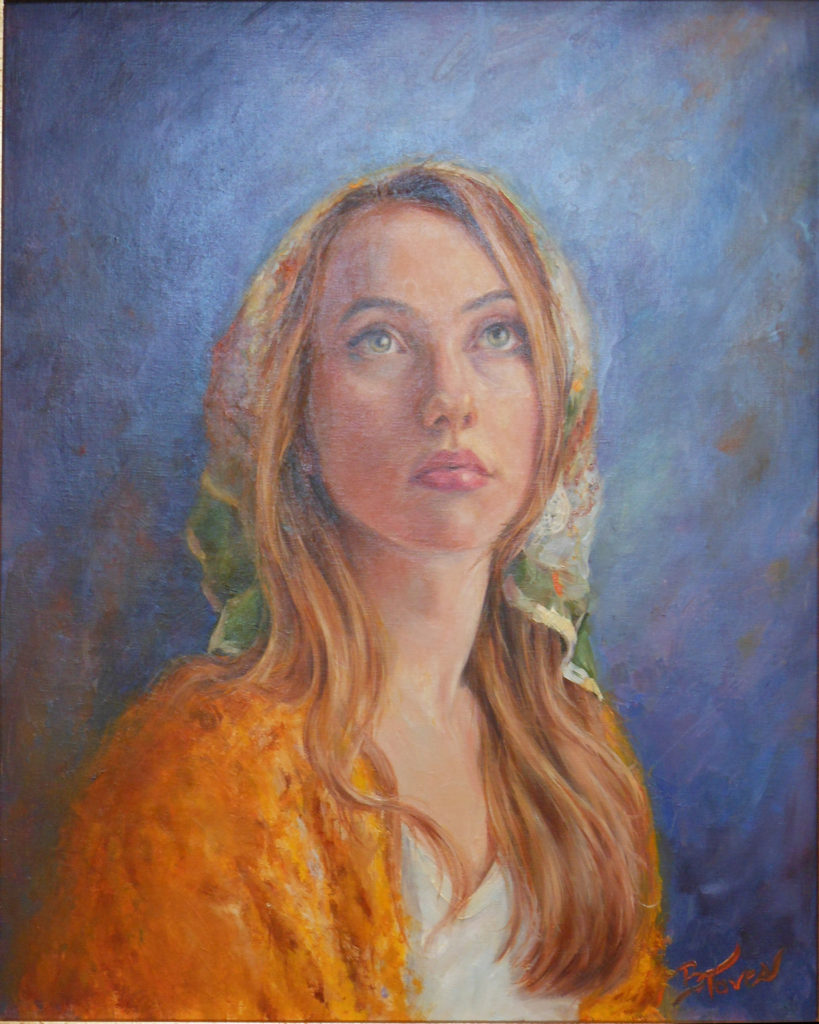 HONORABLE MENTION: Gypsy Dream, Oil by Beverly Toves, 20in x 16in, $3500 (March 2019)