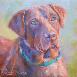 Loyal Companion, Oil by Beverly Toves, 8in x 8in, $135 (March 2019)