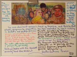 General Welfare, Distributive Power, Ink and Whiteboard by Bettie Grey (March 2016)