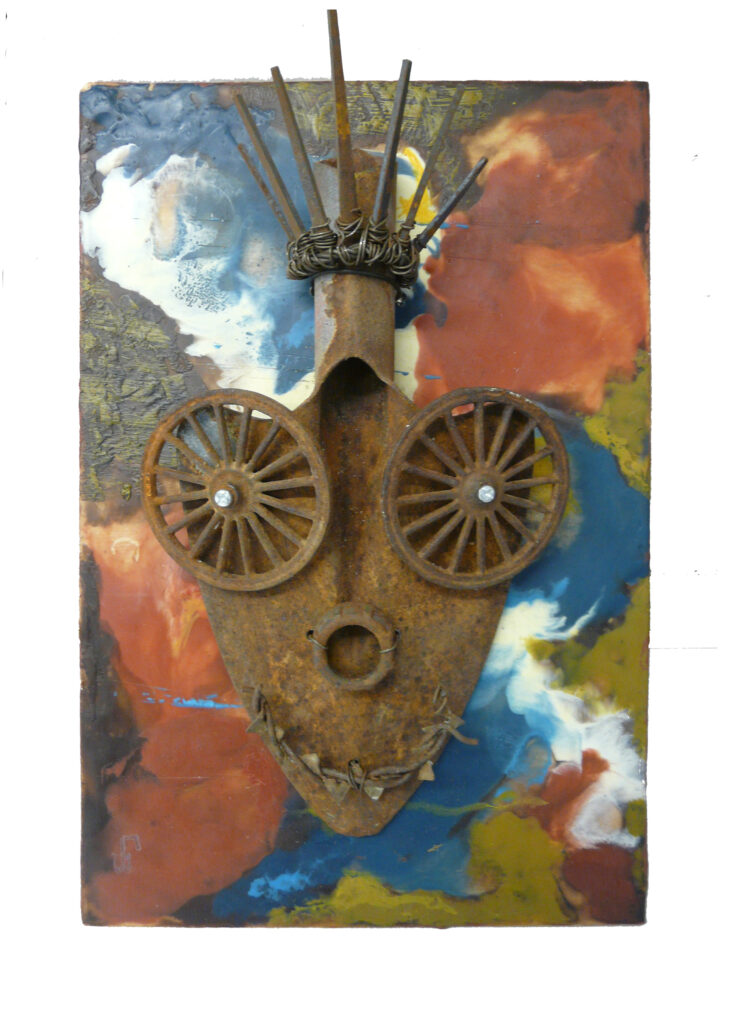 HONORABLE MENTION: Ms. Liberty, Relief Sculpture by Pam Weldon, 13in x 9in, $233 (March 2020)