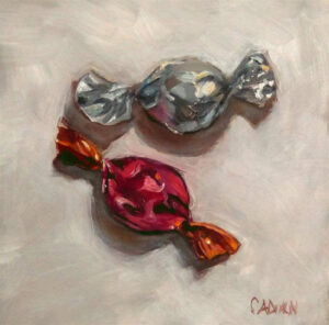 Sweets, Oil by Christine Dixon, 6in x 6in, $150 (Feb-May 2020 CBTC)