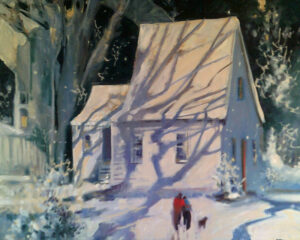 The -Counting House, Oil by Marcia Chaves, 24in x 30in, $800 (Feb-May 2020 CBTC)