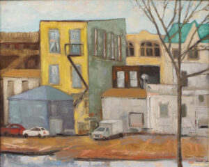Old Town Architextures, Oil by Anne Parks (April 2014)