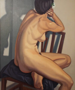 Seated Nude, Oil on Canvas by Bruce Day (September 2014)