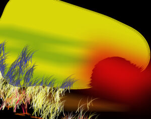 Sand and Sun, Digital Creation by Carolyn R. Beever (March 2014)