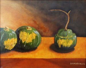 Squash Courage, OIl Painting by David Robertson (March 2014)