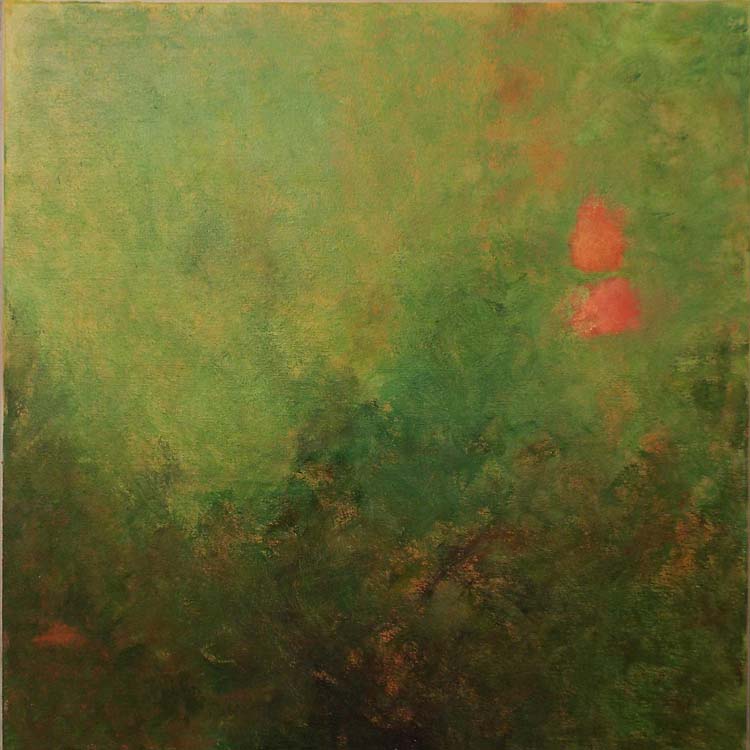 HONORABLE MENTION: Vibe No 9, Oil on Canvas by Jane T Woodworth (June 2014)