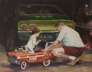 The Mechanic, Watercolor by Keith P Beale (September 2014)