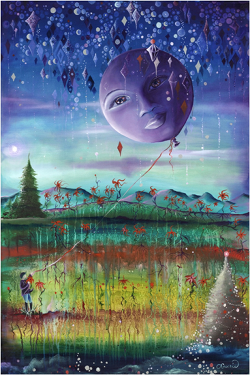 HONORABLE MENTION: Lucy in the Sky, Oil on Canvas by Laurie Nelson (March 2014)